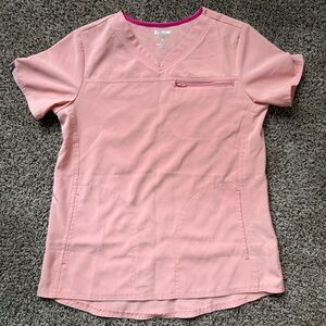 Scrubstar Coral Scrub Top